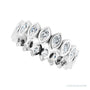 Sapphire Row Lab-Grown Diamond Marquise Bezel Band - 14K White Gold, 4 × 2 mm · 1 3/8 ctw (view 5)