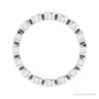 Sapphire Row Natural Diamond Round Station Band - 14K White Gold, 2.25 mm, 5 (view 2)