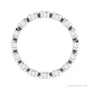 Sapphire Row Natural Diamond Round Station Band - 14K White Gold, 2.25 mm, 6 (view 2)