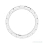 Sapphire Row Natural Diamond Princess-Cut Station Band - 14K White Gold, 2 × 2 mm, 5 (view 2)