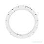 Sapphire Row Natural Diamond Princess-Cut Station Band - 14K White Gold, 2.5 × 2.5 mm, 6 (view 2)