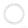 Sapphire Row Natural Diamond Princess-Cut Station Band - Platinum, 2 × 2 mm, 6 (view 2)
