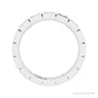Sapphire Row Natural Diamond Princess-Cut Station Band - Platinum, 2 × 2 mm, 7 (view 2)