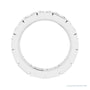 Sapphire Row Natural Diamond Princess-Cut Station Band - Platinum, 3 × 3 mm, 5 (view 2)