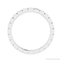 Sapphire Row Natural Diamond Princess-Cut Station Band - Platinum, 1.3 × 1.3 mm, 5 (view 2)