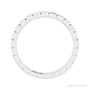 Sapphire Row Natural Diamond Princess-Cut Station Band - Platinum, 1.3 × 1.3 mm, 6 (view 2)
