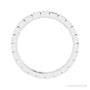 Sapphire Row Natural Diamond Princess-Cut Station Band - Platinum, 1.3 × 1.3 mm, 7 (view 2)