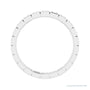 Sapphire Row Natural Diamond Princess-Cut Station Band - Platinum, 1.5 × 1.5 mm, 6 (view 2)