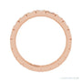 Sapphire Row Natural Diamond Princess-Cut Station Band - 14K Rose Gold, 1.75 × 1.75 mm, 5 (view 2)