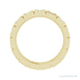 Sapphire Row Natural Diamond Princess-Cut Station Band - 14K Yellow Gold, 2.5 × 2.5 mm, 6 (view 2)