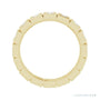Sapphire Row Natural Diamond Princess-Cut Station Band - 14K Yellow Gold, 2.25 × 2.25 mm, 6 (view 2)
