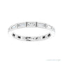 Sapphire Row Natural Diamond Baguette Station Band - Platinum, 2.5 × 1 mm, 5 (view 3)