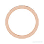 Sapphire Row Natural Diamond Baguette Station Band - 14K Rose Gold, 2 × 1 mm, 5 (view 2)