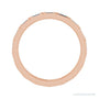 Sapphire Row Natural Diamond Baguette Station Band - 14K Rose Gold, 2.5 × 1 mm, 6 (view 2)