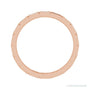 Sapphire Row Natural Diamond Baguette Station Band - 14K Rose Gold, 2.5 × 1 mm, 7 (view 2)