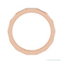 Sapphire Row Natural Diamond Baguette Station Band - 14K Rose Gold, 3 × 1.5 mm, 5 (view 2)