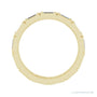 Sapphire Row Natural Diamond Baguette Station Band - 14K Yellow Gold, 3 × 2 mm, 7 (view 2)
