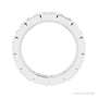 Sapphire Row Lab-Grown Diamond Princess-Cut Station Band - 14K White Gold, 3 × 3 mm, 6 (view 2)