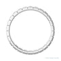 Sapphire Row Lab-Grown Diamond Princess-Cut Station Band - 14K White Gold, 1.3 × 1.3 mm, 7 (view 2)