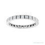 Sapphire Row Lab-Grown Diamond Princess-Cut Station Band - 14K White Gold, 1.3 × 1.3 mm, 7 (view 3)