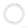 Sapphire Row Lab-Grown Diamond Princess-Cut Station Band - 14K White Gold, 2.25 × 2.25 mm, 5 (view 2)