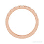 Sapphire Row Lab-Grown Diamond Princess-Cut Station Band - 14K Rose Gold, 1.75 × 1.75 mm, 6 (view 2)