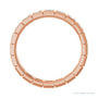 Sapphire Row Lab-Grown Diamond Princess-Cut Station Band - 14K Rose Gold, 1.75 × 1.75 mm, 7 (view 2)