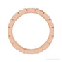 Sapphire Row Lab-Grown Diamond Princess-Cut Station Band - 14K Rose Gold, 2.25 × 2.25 mm, 6 (view 2)