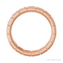 Sapphire Row Lab-Grown Diamond Princess-Cut Station Band - 14K Rose Gold, 2.25 × 2.25 mm, 7 (view 2)
