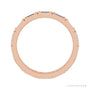 Sapphire Row Lab-Grown Diamond Baguette Station Band - 14K Rose Gold, 3 × 2 mm, 6 (view 2)