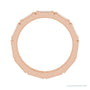 Sapphire Row Lab-Grown Diamond Baguette Station Band - 14K Rose Gold, 4 × 2 mm, 6 (view 2)