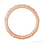 Sapphire Row Lab-Grown Diamond Baguette Station Band - 14K Rose Gold, 4 × 2 mm, 7 (view 2)