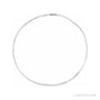 Sapphire Row Lab-Grown Diamond Pear Tennis Necklace - 14K White Gold