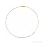 Sapphire Row Lab-Grown Diamond Pear Tennis Necklace - 14K Yellow Gold