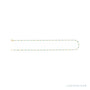 Sapphire Row Gold Enamel Bead Chain Anklet - Turquoise (view 3)