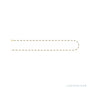 Sapphire Row Gold Enamel Bead Chain Anklet - Black (view 3)