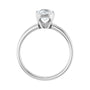 Sapphire Row Lab-Grown Elongated Cushion Diamond Bezel-Set Solitaire Engagement Ring - 14K White Gold, 1 1/2 ctw (view 2)