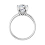 Sapphire Row Lab-Grown Elongated Cushion Diamond Bezel-Set Solitaire Engagement Ring - 14K White Gold, 3 3/8 ctw (view 2)