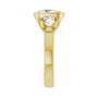 Sapphire Row Lab-Grown Elongated Cushion Diamond Bezel-Set Solitaire Engagement Ring - 14K Yellow Gold, 3 3/8 ctw (view 4)