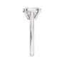Sapphire Row Lab-Grown Elongated Oval Diamond Cathedral Claw-Prong Solitaire Engagement Ring - Platinum, 1 ctw (view 4)