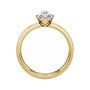 Sapphire Row Lab-Grown Elongated Oval Diamond Solitaire Engagement Ring - 14K Yellow Gold, 2 ctw (view 2)