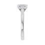 Sapphire Row Lab-Grown Emerald-Cut Diamond Cathedral Solitaire Engagement Ring - 14K White Gold, 1 1/8 ctw (view 4)