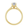 Sapphire Row Lab-Grown Emerald-Cut Diamond Cathedral Solitaire Engagement Ring - 14K Yellow Gold, 1 1/8 ctw (view 2)