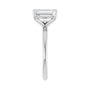 Sapphire Row Lab-Grown Emerald-Cut Diamond Claw-Prong Engagement Ring - 14K White Gold, 2 1/2 ctw (view 4)