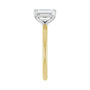 Sapphire Row Lab-Grown Emerald-Cut Diamond Claw-Prong Engagement Ring - 14K Yellow & White Gold, 1 3/4 ctw (view 4)