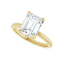 Sapphire Row Lab-Grown Emerald-Cut Diamond Claw-Prong Engagement Ring - 14K Yellow Gold, 2 1/2 ctw (view 5)