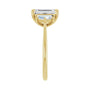 Sapphire Row Lab-Grown Emerald-Cut Diamond Claw-Prong Three-Stone Engagement Ring - 14K Yellow Gold, 3 ctw (view 4)