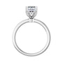 Sapphire Row Lab-Grown Emerald-Cut Diamond Hidden Halo-Style Engagement Ring - 14K White Gold, 1 3/4 ctw (view 2)