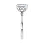 Sapphire Row Lab-Grown Emerald-Cut Diamond Hidden Halo-Style Engagement Ring - 14K White Gold, 2 9/10 ctw (view 4)
