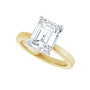 Sapphire Row Lab-Grown Emerald-Cut Diamond Hidden Halo-Style Engagement Ring - 14K Yellow & White Gold, 2 9/10 ctw (view 5)